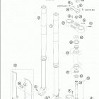 450/525 MXC RACING Front fork wp usd 48 250-525 exc + mxc  /  2005