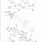 450/525 MXC RACING Crankshaft · piston 450 / 525 exc + mxc  /  2005