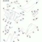 625 SXC Tank · seat · cover 625 / 2005