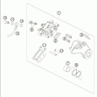 990 SUPERDUKE Brake caliper rear 990 / 2005