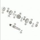 950 ADVENTURE Transmission i - main shaft 950 / 2005