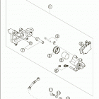 640 ADVENTURE Brake caliper rear brembo 640 / 2005