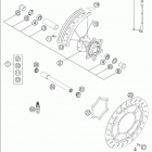 640 LC4 SUPERMOTO Front wheel 640 / 2005