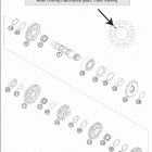 300 MXC Transmission ii - countershaft 250 sx, 300 mxc  /  2005