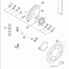 660 SMC Front wheel 625-660 / 2005