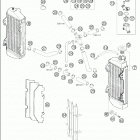 200 SM Cooling system 125-200 exc  /  2005