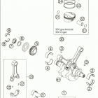 950 SUPERMOTO Crankshaft · piston 950 / 2005