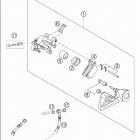 525 SMR Brake caliper rear brembo 450-525 / 2005