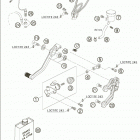 990 SUPERDUKE Rear brake control 990 / 2005
