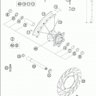 640 LC4 ENDURO Front wheel 21