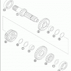 450/525 MXC RACING Transmission i - main shaft 250 exc  /  2005