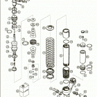 65 SX Monoshock wp disassembled  65 sx  /  2005 federbein wp