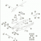 640 LC4 SUPERMOTO Swingarm 640 / 2005