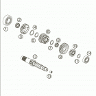 950 SUPERMOTO Transmission i - main shaft 950  /  2005 getriebe i - an...