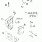 640 LC4 SUPERMOTO Brake caliper front 640 / 2005