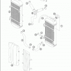 450/525 MXC RACING Cooling system 450 / 525 sx + smr  /  2005