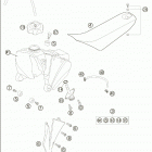 65 SX Tank · seat · cover 65 sx  /  2005