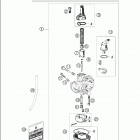 50 SX PRO JUNIOR LC Carburetor dellorto 14 50 junior lc  /  2005