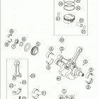 990 SUPERDUKE Crankshaft · piston 990 / 2005