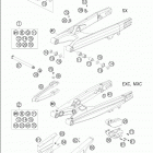 450/525 MXC RACING Swingarm · 250-525 / 2005