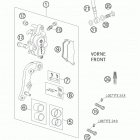 300 MXC Brake caliper front 250-300 / 2005