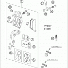 660 RALLYE Brake caliper front 450-660 / 2005