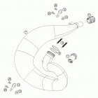 300 MXC Exhaust pipe 250-300 / 2005