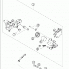 660 SMC Brake caliper rear 625-660 / 2005
