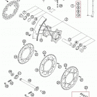 300 MXC Rear wheel 250-300 / 2005