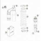 950 SUPERMOTO Monoshock wp disassembled 950 / 2005