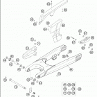 640 LC4 ENDURO Swingarm · chain guard 640 / 2005