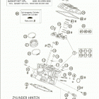 950 SUPERMOTO Cylinder head rear 950 / 2005