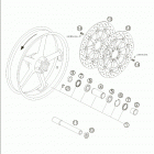 950 SUPERMOTO Front wheel 950 / 2005