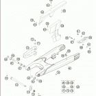 640 ADVENTURE Swing arm · chain guard 640 / 2005