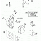 660 SMC Brake caliper front 625-660 / 2005