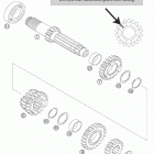125/200 EXC Transmission i - main shaft 125 / 200 exc