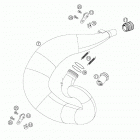 300 MXC Exhaust pipe 250 / 300