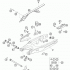 640 LC4 ENDURO Swingarm supermoto 640