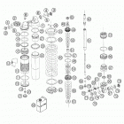 105 SX Shock absorber wp disassembled 105