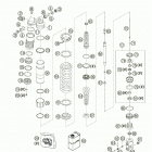 660 SUPERMOTO FACTORY REPLICA Shock absorber wp disassembled