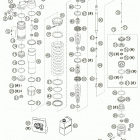 525 SMR Shock absorber wp disassembled 450 / 525