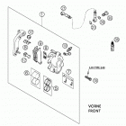 125/200 EXC Тормозной механизм передний
