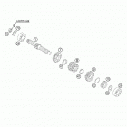 105 SX Transmission i - main shaft 105