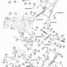 950 ADVENTURE Frame, sub frame, engine protector 950