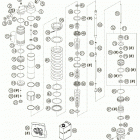 300 MXC Shock absorber wp disassembled 250 / 300