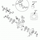 65 SX Crankshaft, piston 65