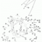 450 SUPERMOTO FACTORY REPLICA Frame, sub frame 450