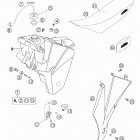 525 SMR Tank, seat, cover 450 / 525