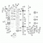 85 SX Shock absorber wp disassembled 85