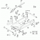 640 DUKE II Swingarm, chain guard 640